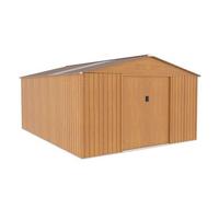 OOGarden - Abri de Jardin métal Imitation Bois 15m² avec puits de lumière