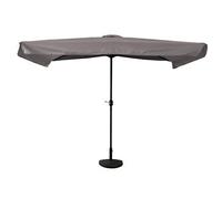 OOGarden - Parasol droit demi-rectangle 1.3X2.3M gris galet MALO