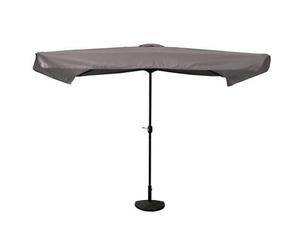 OOGarden - Parasol droit demi-rectangle 1.3X2.3M gris galet MALO