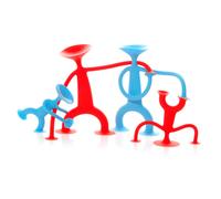 Moluk Oogi Family 43150 – Famille de personnages en silicone à ventouse extensible