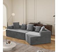 OOIILLEE Canapé Modulaire Nuages 312cm en Tissu Confort - sans Assemblage, Compressé, Emballage entièrement compressé sans Assemblage