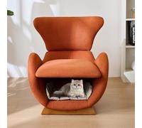 OOIILLEE Fauteuil Lounge Design au Look Requin Baleine - Fauteuil Lounge adapté aux Animaux domestiques, Offre Un Refuge aux Chats et aux Petits Chiens, Tissu Anti-griffures, canapé Simple