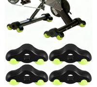 Ooioahuaoo 4 Pièces Pieds De Rocker Plate, Accessoires pour Kickr Core 2 Home Trainer, Adaptateurs De Pieds À Balles De Tennis pour Cyclisme Indoor, avec 8 Balles De Tennis, pour Wahoo Kickr Core (4)