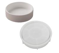 OOLA.DETAL Bol de rangement rond en silicone pour bougies, plâtre, résine époxy, pots de fleurs