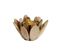 OOLA.DETAL Élégant brûleur d'encens en bois en forme de fleur décoratif pour bureau - Plateau porte-encens - Fermes du Moyen-Orient