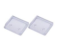 OOLA.DETAL Lot de 2/4/8 clips de rideau de douche transparents adhésifs coupe-vent pour salle de bain