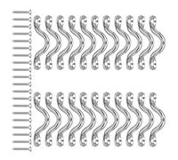 OOLA.DETAL Lot de 22 sangles de fixation murale en forme de U avec fixations incluses Fixation au plafond antirouille