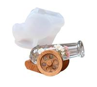 OOLA.DETAL Moule en silicone en forme de canon réaliste pour la fabrication de bougies, les travaux manuels, la décoration de la maison