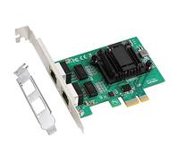 OOLONG Carte réseau PCIe Gigabit 2 ports PCI de 1000 M à deux ports Carte Nic LAN 82571EB pour