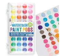 OOLY International Arrivals Lot de 36 capsules de peinture aquarelle avec pinceau