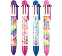 OOLY Unique Unicorns 6 Click, Clasp, Stylo rétractable avec clip, Multicolore, 24 pièces