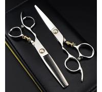 OOMRNV Ciseaux de Coupe de Cheveux, 6 Pouces Professionnels JP440c pour gaucher, Ciseaux à Cheveux argentés Tiger, Ciseaux de Coupe de barbier à effiler, Ensemble de Ciseaux de coiff