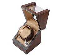 OOMRNV Remontoir De Montre Simple pour Montres Automatiques avec Moteur, 4 Modes De Rotation, Coque en Bois, Finition Piano, Convient Aux Montres pour Femmes Et Homm,