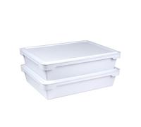 Ooni Plateaux de protection de la pâte à pizza - Deux boîtes empilables, pour 12 boules de pâte de 250 g, accessoires de pizza, récipient de stockage de pâte