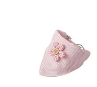 OonMan Bandana Chat Petite Fleur Triangle Hijab Collier pour Animaux De Compagnie Foulard pour Animaux De Compagnie Bavoir-Couleur Rose-17 Centimètres