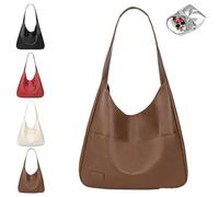 Ooomay Bag, the maya bag, oomay tote bag, Leather Tote Bags for Women, Ooomays Maya Shoulder Bags (Brown)