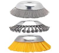 OOOVAVNE Désherbeur Rotatif de 6/8 Pouces, Brosse à désherber rotative, Joint torsadé, Fil d'acier, Disque de Brosse, Outil de Jardinage électrique, 1 pièce(8inch B)