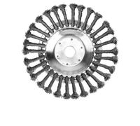 OOOVAVNE Tête de Coupe-Herbe Universelle 6/8 Pouces, 1 pièce, for Tondeuse à Gazon, Roue en Fil d'acier, Brosse à Disque, têtes de Coupe de Jardin(8 inch)