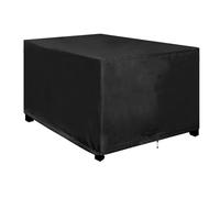 OOOXZO Bache Protection Table Exterieur Grande Taille 160X150x90cm/LxWxH Bache Impermeable Exterieur Housses pour Mobilier de Jardin, Tissu Oxford, 600D Rectangulaire Housse Salon de Jardin-Noir