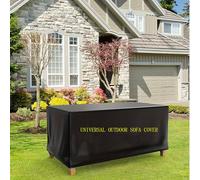 OOOXZO Bache Table Jardin 270x110x75cm/LxBxH Housse de Protection Table de Jardin, pour Meubles Jardin et Hivernage Mobilier Salon de Jardin Imperméable Anti-UV 600D Tissu Oxford