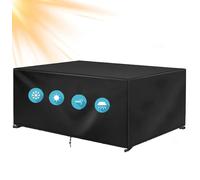 OOOXZO Housse Table Basse de Jardin Exterieur Impermeable 240x150x80cm/LxWxH Rectangulaire Couverture de Protection, 600D Oxford Tissu Anti-UV Anti-poussière pour Housse Table, Bâche de Meubles