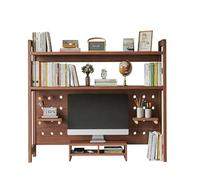 OOPDNEGAK Bibliothèque De Bureau - Étagère De Comptoir Polyvalente, Étagère De Rangement en Bois pour Bureau D'ordinateur, Présentoir De Rangement Autonome, pour Le Bureaus, La Décoration Intérieure