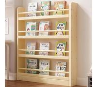 OOPDNEGAK Bibliothèques Et Présentoirs Au Sol pour Enfants - Bibliothèques Hautes en Bois avec Étagères De Rangement Ouvertes pour Chambre, Salon, Bureau Ou Espace Derrière Une Porte(4-Layer,100cm)
