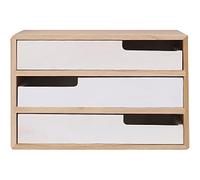 OOPDNEGAK Classeur De Bureau En Bois, Boîte De Rangement Multicouche Avec Tiroirs Pour Fournitures Et Accessoires De Bureau(35 * 26 * 23cm)