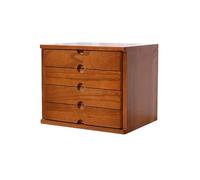 OOPDNEGAK Classeur De Bureau Multicouche À Tiroirs - Organiseur De Fournitures De En Bois, Boîte À Bijoux De Bureau, Boîte De Rangement De Comptoir Pour La Maison(37 * 28 * 30.5CM)