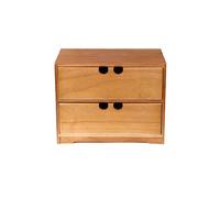 OOPDNEGAK Classeur De Bureau Multicouche, Boîte De Rangement En Bois Avec Tiroirs for Fournitures Et Accessoires De Bureau(26 * 16 * 20.2cm)