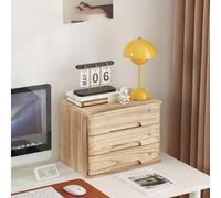 OOPDNEGAK Coffre De Rangement De Bureau En Bois Massif, Classeur De Avec Tiroirs, Classeur Plat Avec Serrure, Armoires De Rangement De Bureau/de Données(B,3 layer)