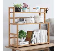 OOPDNEGAK DIY Étagère Livre Bureau Bibliothèque Organisateur De Bureau À Poser - Bureaux D'ordinateur en Bois Étagère De Rangement, Étagères De Rangement Et La Présentation(60 * 23 * 58cm)