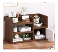 OOPDNEGAK Étagère De Bureau en Bois avec Tiroir, Présentoir De Comptoir Multifonctionnel, Petite Bibliothèque De Bureau, pour Le Rangement des Fournitures De Bureaux Et des Livres(B)