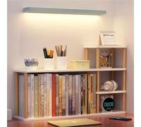 OOPDNEGAK Étagère De Bureau en Bois - DIY Étagère Livre Bureau Bibliothèque Organisateur De Bureaux À Poser, Étagère De Rangement De Table, Support De Décoration Intérieure(A,60 * 17 * 48.3CM)