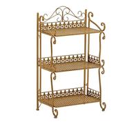 OOPDNEGAK Étagère De Rangement Multifonctionnelle - Organisateur D'étagère, Bibliothèque De Séparation De Salon Moderne Nordique Iron Art, Étagères À Chaussures De Rangement Multicouche(40x28x74cm)