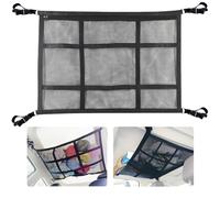 OOPDNEGAK Filet De Chargement pour Fourgonnette, Organisateur De Coffre À Double Maille, Filets De Rangement De Toit À Grande Capacité pour Camping-Cars, Accessoires De Camping Pliables(B,70 * 54CM)