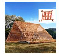 OOPDNEGAK Filet De Chargement pour Palettes De Grue - Filets De Levage en Nylon Plat De Sécurité, Filet De Levage pour Outils De Chargement Et De Déchargement Industriels(4 X 4M/Mesh 20cm/Load 3.5t)