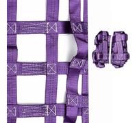 OOPDNEGAK Filet De Levage À Élingue en Nylon Plat, Filets De Levage À Cordes, Sangles De Sécurité pour Filets De Levage, Filets pour Chargements en Surcharge Camions/Wagons(2 X 2M/Mesh 15cm/Load 2t)