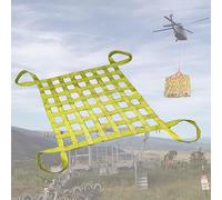 OOPDNEGAK Filet De Levage À Élingue - Filets De Sécurité en Nylon pour Le Levage, Filet De Levage Décoratif, Sac Filet De Levages, Filets pour Camions/remorques/Chargement(3 X 3/Mesh 15cm/Load 2t)