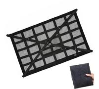 OOPDNEGAK Filets De Rangement pour Vans Aménagés, Filet De Rangement De Plafond pour Voiture Grande Capacité avec Fermeture Éclair, Organisateur De Toit Réglable, pour Camping