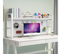 OOPDNEGAK Industriel Bibliothèque De Bureau - Étagère De Rangement en Bois Et Métal, Étagère De Rangement Autonome Multifonctionnelle pour Bureau, Décoration Intérieure, Cuisine(B,115 * 27 * 75cm)