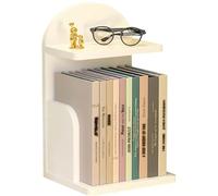 OOPDNEGAK Petite Bibliothèque De Bureau - Étagère De Bureau Polyvalente - Bibliothèque for La Maison, Le Bureaux Et Le Bureaux D'étude des Étudiants, Organisateur De Fichiers De Bureaus(White)