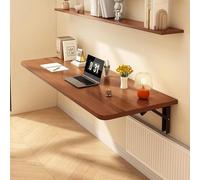 OOPDNEGAK Table Murale Pliante Polyvalente, Bureau Mural Pliable Et Flottant pour Ordinateur Portable, pour Petit Espace, Bureau, Chambre À Coucher, Salle À Manger, Cuisine(A)