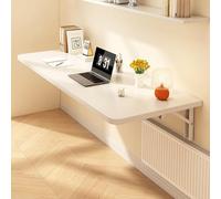 OOPDNEGAK Table Murale Pliante Polyvalente, Bureau Mural Pliable Et Flottant pour Ordinateur Portable, pour Petit Espace, Bureau, Chambre À Coucher, Salle À Manger, Cuisine(B)