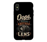 Oops I Bought Another Lens - Sarcastic Photographer Vintage Coque pour iPhone X/XS