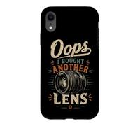 Oops I Bought Another Lens - Sarcastic Photographer Vintage Coque pour iPhone XR