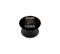 Oops I Bought Another Lens - Sarcastic Photographer Vintage PopSockets PopGrip Adhésif
