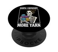 Oops I Bought More Yarn Tricoteuse PopSockets PopGrip Adhésif