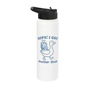 Oops I Got Another Book Lover Funny Stainless Steel Insulated Water Bottle