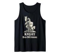 Oops Shield Knight - Comédie Retro Line Art Apparel Débardeur